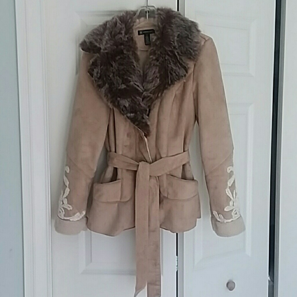 INC Faux suede Coat size medium